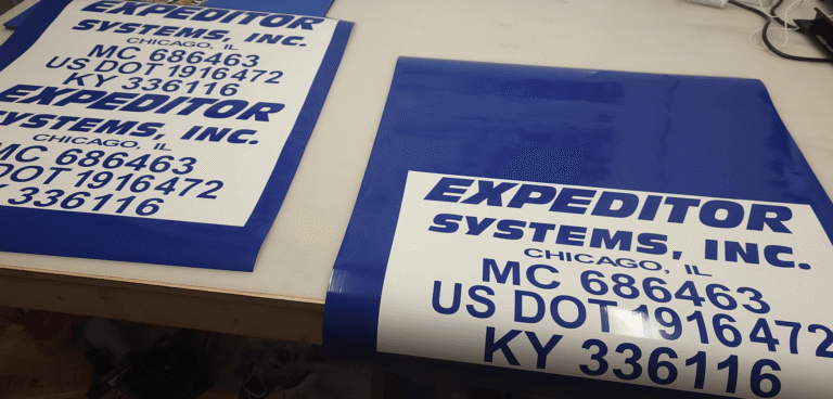 Final KY 336116 decal for Expeditor Systems Chicago, Illinois