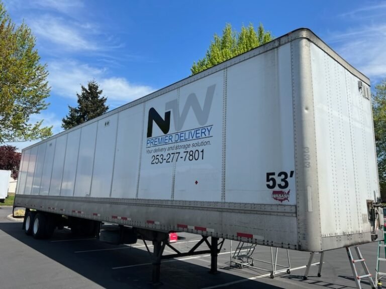 NW Premier Delivery trailer with decals