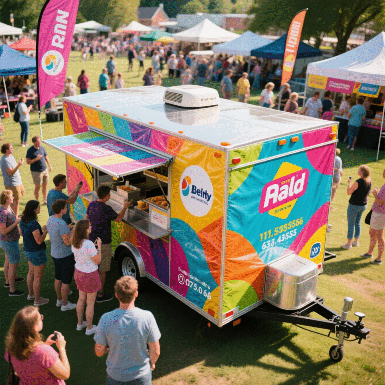 mobile trailer advertising, advertising on trailers