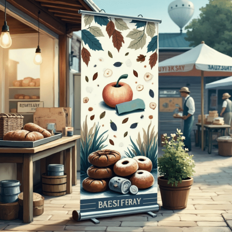 Roll Up Banners, Standing Banner, stand with a promoting banner